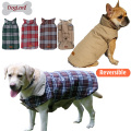 Reversible England Checked Design Winter Apparel Sport Pet Dog Jacket